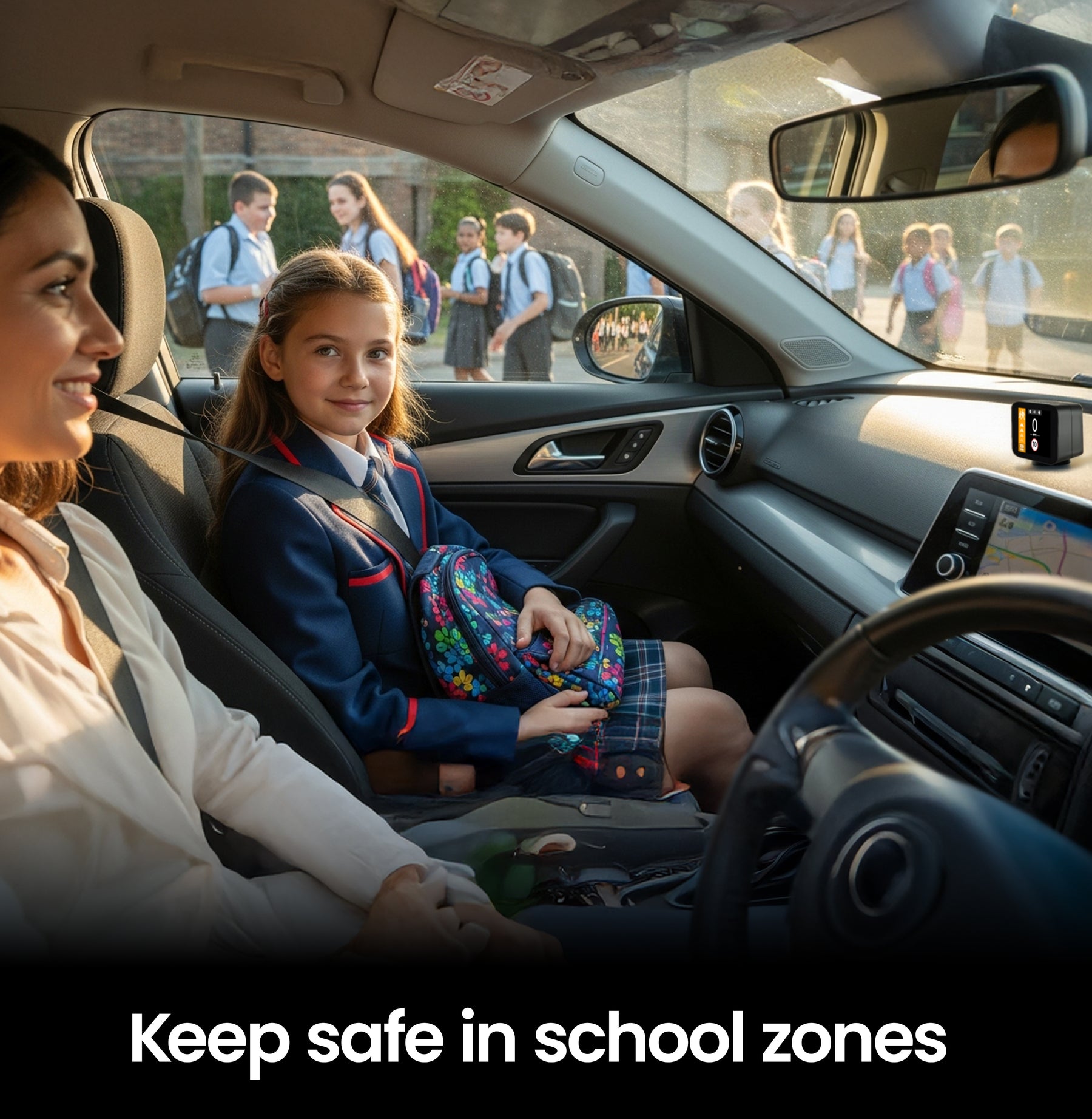 GCM - Pure Sync - Smart Road Safety & Speed Awareness Assistant with Camera Alerts