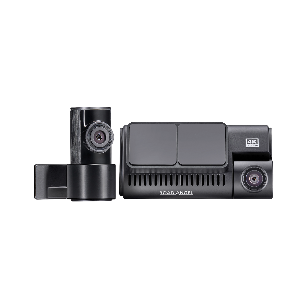 New- Road Angel Halo Ultima 4K Dual Dash Cam with Parking Mode & Quick Release mounting