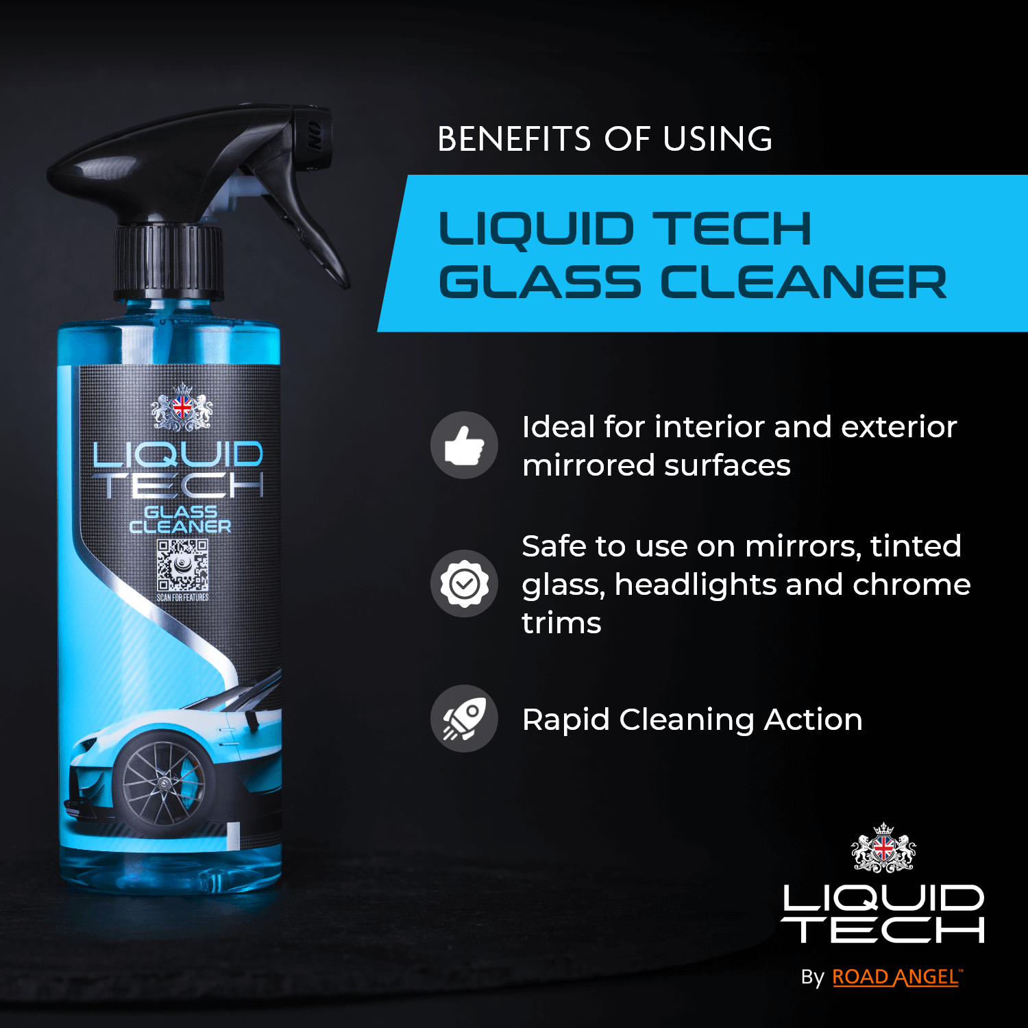 Liquid Tech Car Care - Glass Cleaner - 500ml